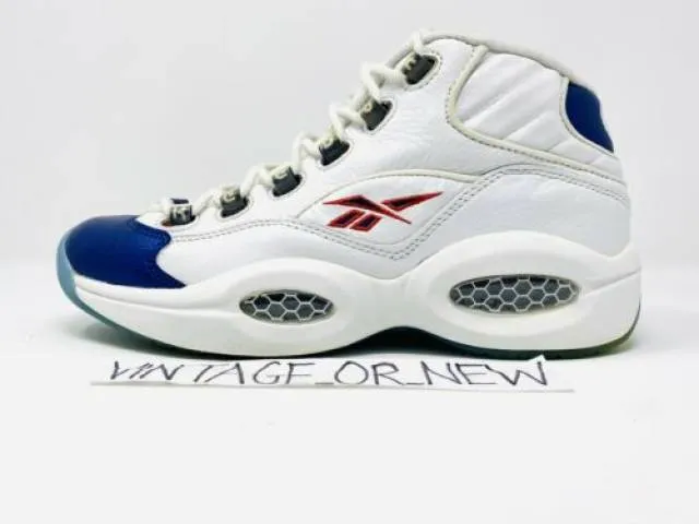 2016 reebok question mid pearlized navy blue toe allen iverson j82534 sz 8.5