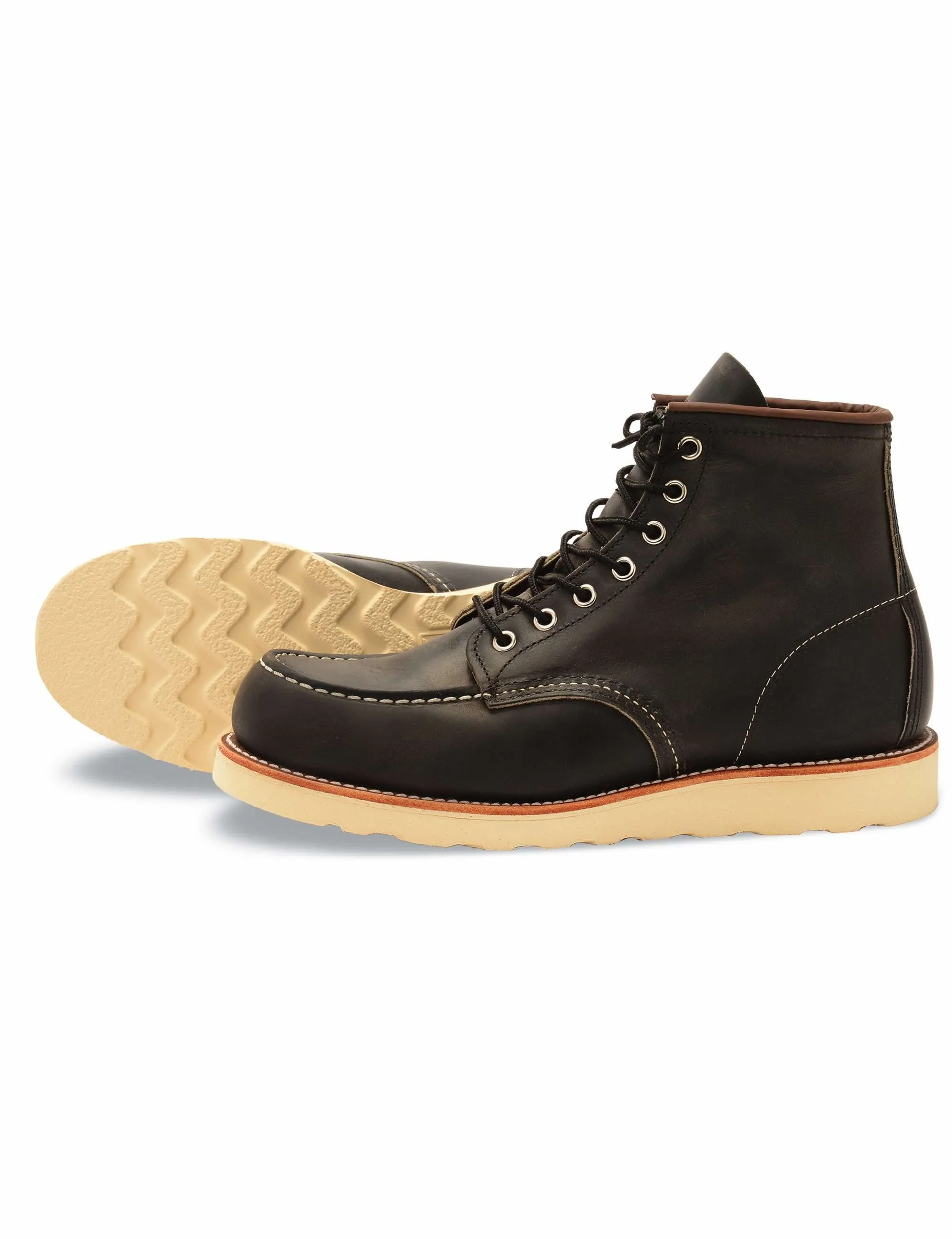 8890D Heritage 6" Moc Toe Boot - Charcoal Rough & Tough Leather