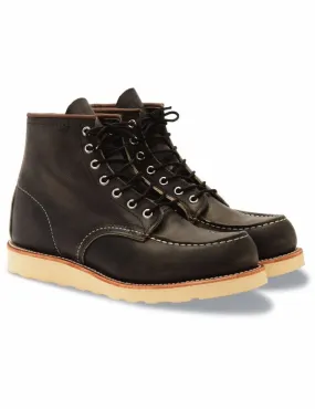 8890D Heritage 6" Moc Toe Boot - Charcoal Rough & Tough Leather