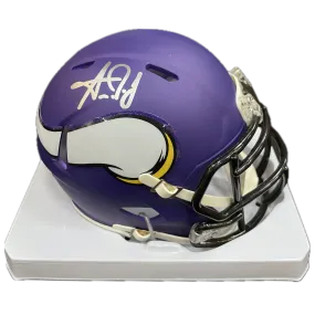 Aaron Jones Autographed Minnesota Vikings Speed Mini Helmet