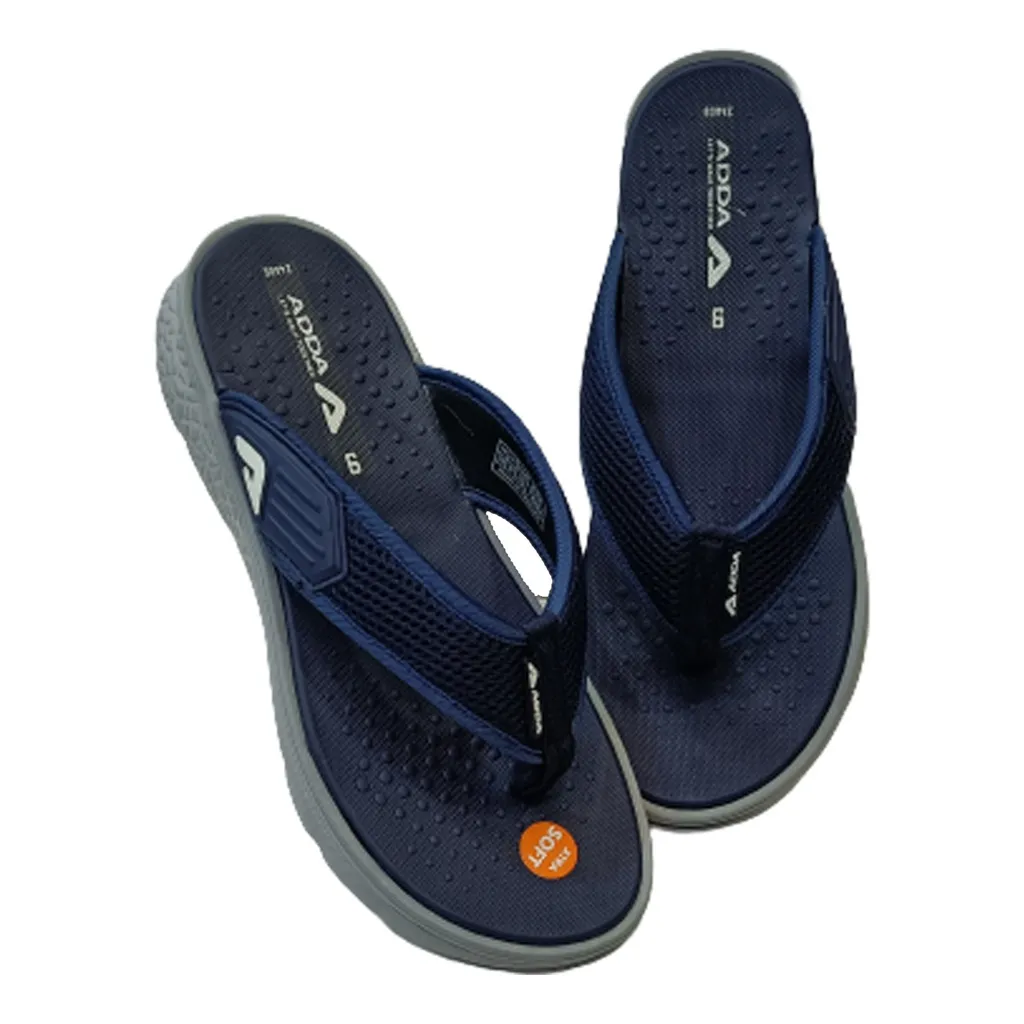 ADDA ICLOUD-2 BLUE/GREY MEN'S SLIPPER