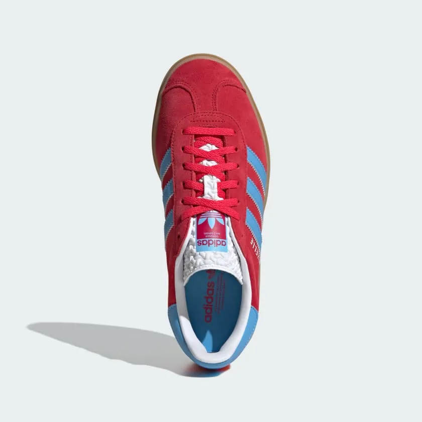 Adidas Women's Gazelle Bold Sneakers - Active Pink / Semi Blue Burst / Cloud White (*Excluded from Free Shipping)