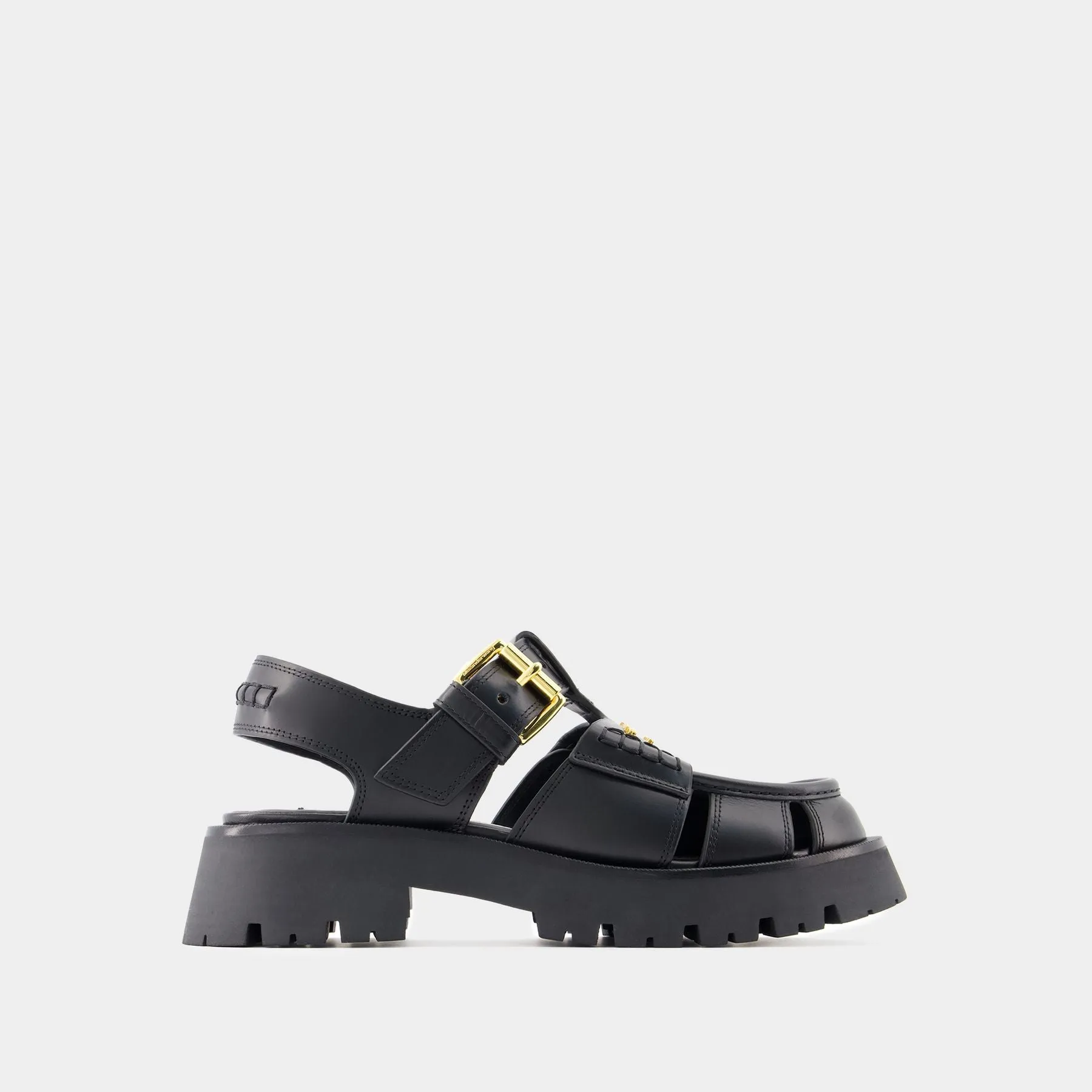 Alexander Wang  Carter Cage Sandals - Alexander Wang - Leather - Black