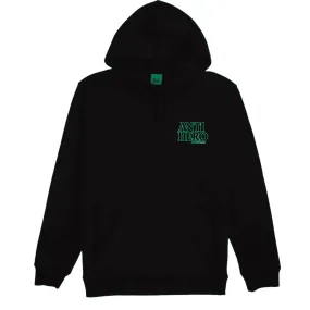 Anti-Hero | Outline Embroidered Logo Pullover Sweatshirt - Green/Black