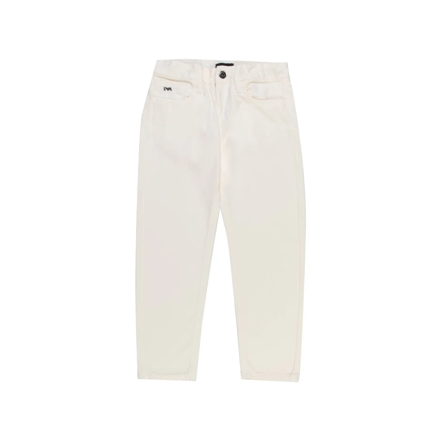 Armani Junior Warm White Jeans For Kids And Teens