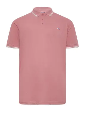 BadRhino Br Tipped Polo Shirt - Pink