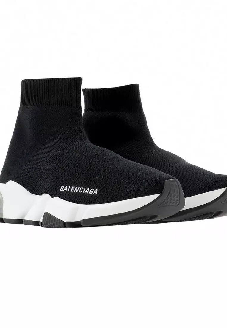 BALENCIAGA Balenciaga Speed Clear Sole Women's Sneakers in Black/White