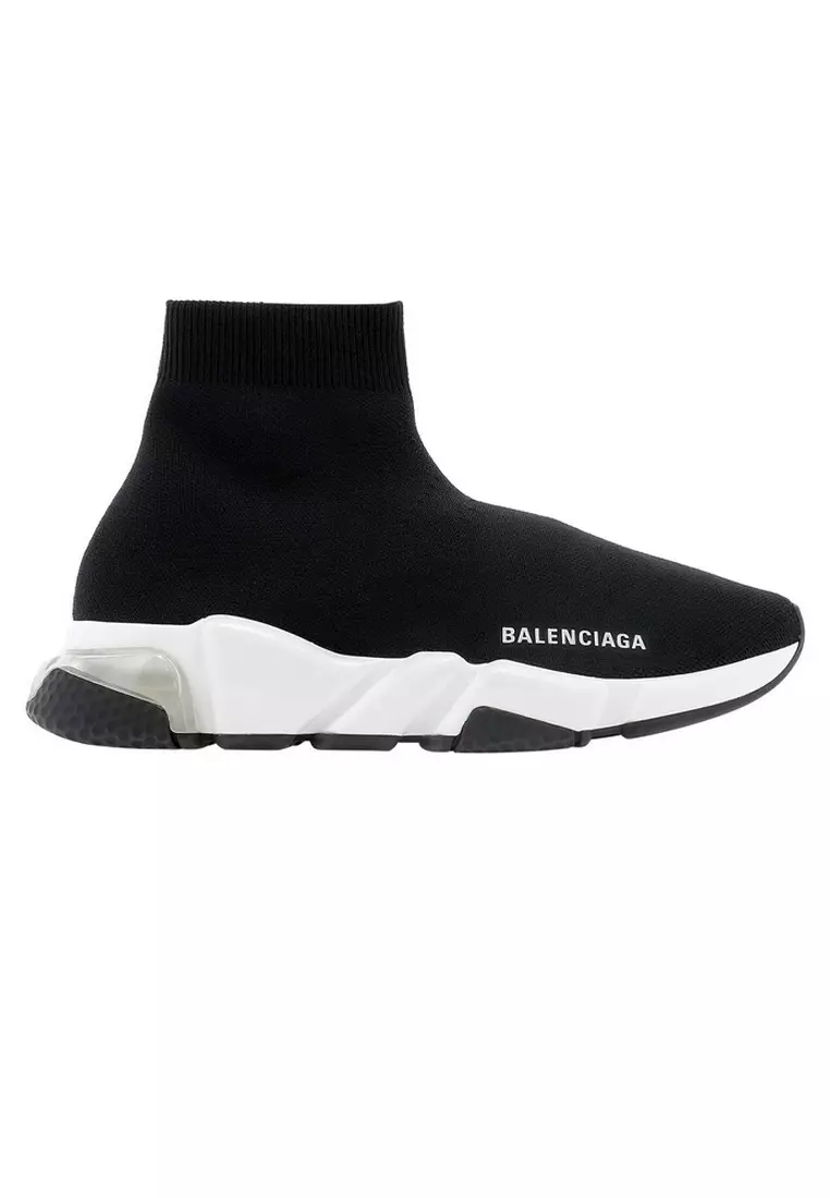 BALENCIAGA Balenciaga Speed Clear Sole Women's Sneakers in Black/White