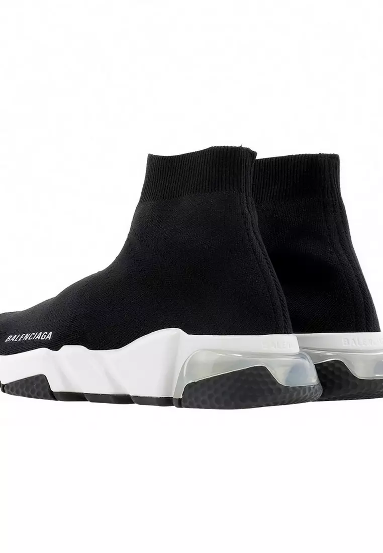 BALENCIAGA Balenciaga Speed Clear Sole Women's Sneakers in Black/White