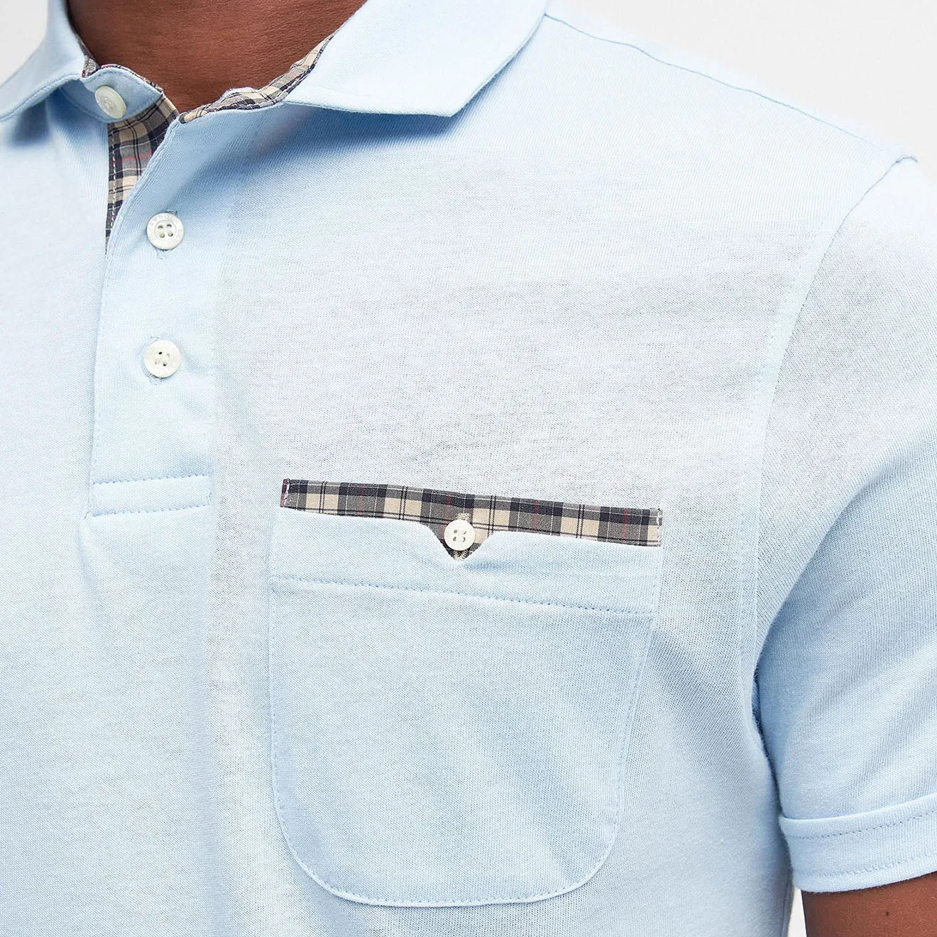 Barbour Corpatch Polo Shirt Sky