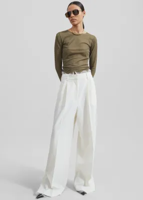 Beaufille Celeste Lace Trousers - Alabaster