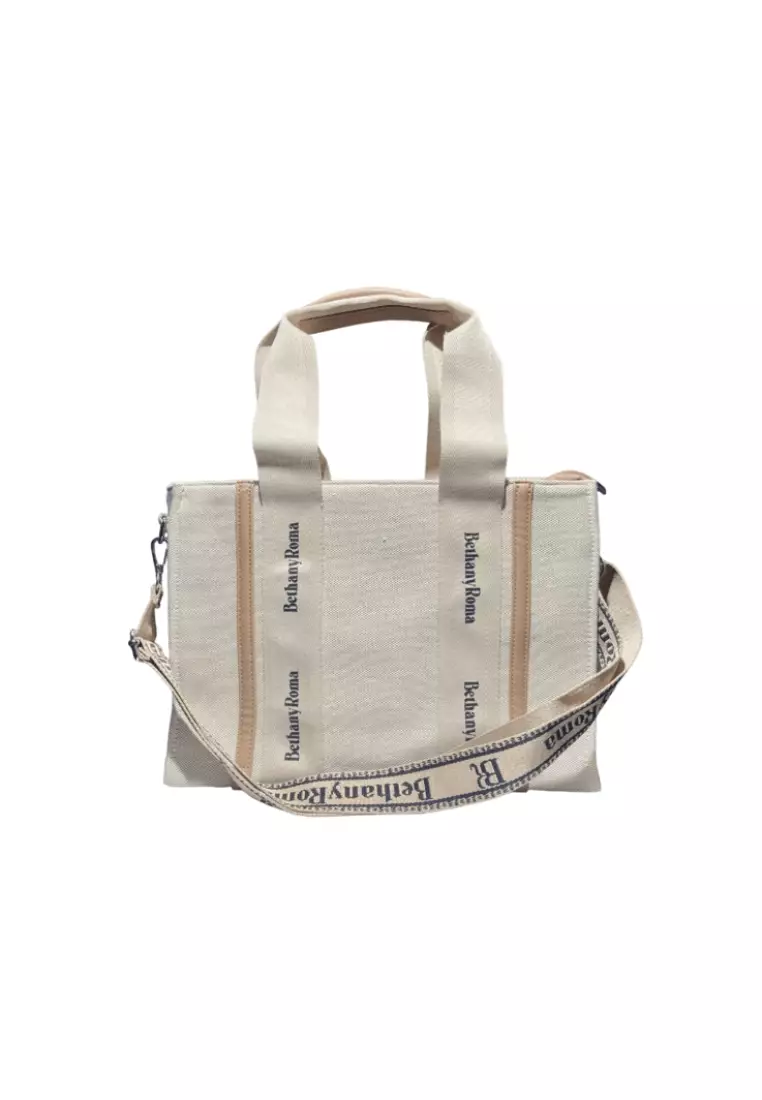 Bethany Roma Bethany Roma Top Handle Shoulder Bag Sling Bag - Beige 3BR03