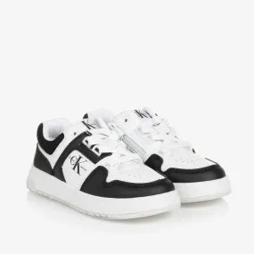 Black & White Lace Up Trainers