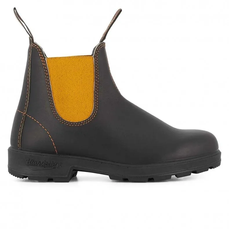 Blundstone 1919 Original Series Boot (Brown Leather/Mustard Elastic)