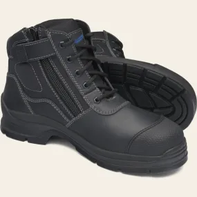 Blundstone 319 Safety Boot Zip in Black