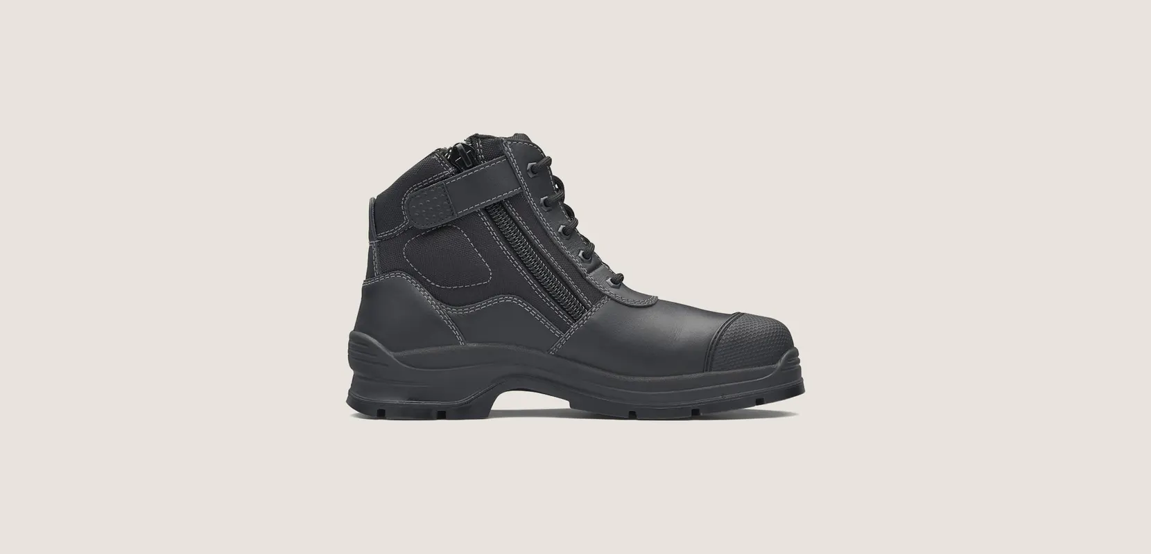 Blundstone 319 Safety Boot Zip in Black