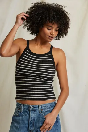 Bonnie Tank - Black/Natural Stripe