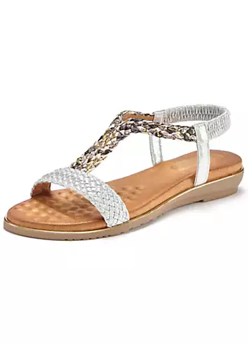 Braided Strap Slip-On Sandals by LASCANA | Look Again