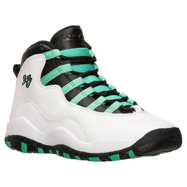 Brand new womens air jordan retro 10 verde 705180-118 gs gg girls sneakers mint