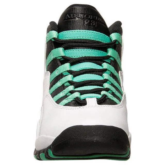 Brand new womens air jordan retro 10 verde 705180-118 gs gg girls sneakers mint