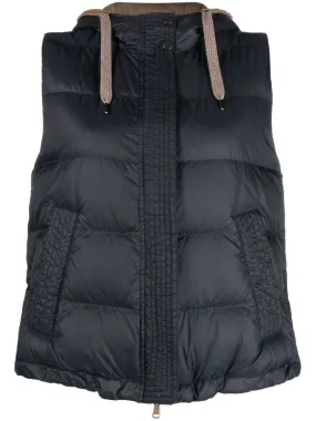 Brunello Cucinelli    Brunello Cucinelli Padded Hooded Vest