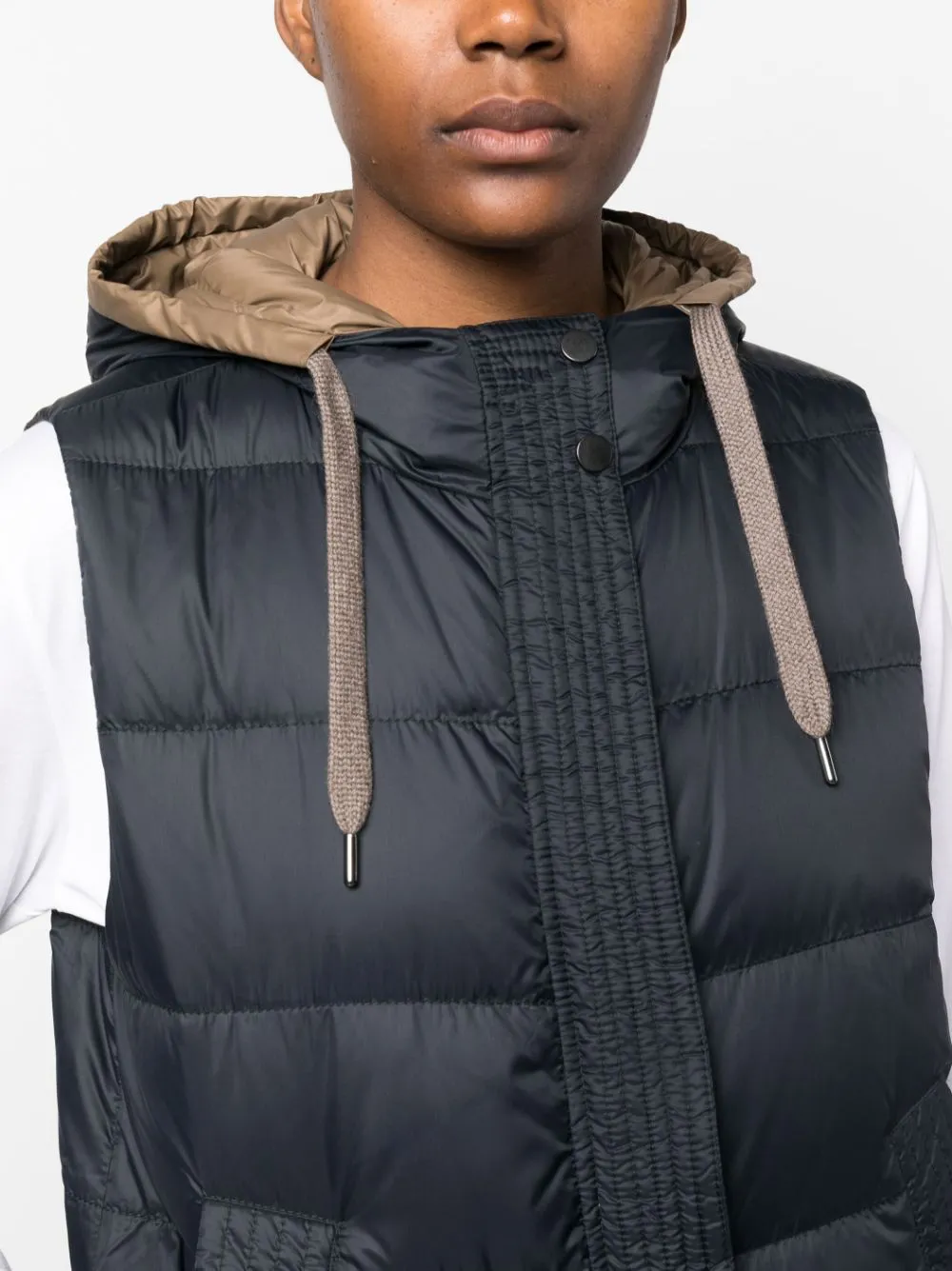 Brunello Cucinelli    Brunello Cucinelli Padded Hooded Vest