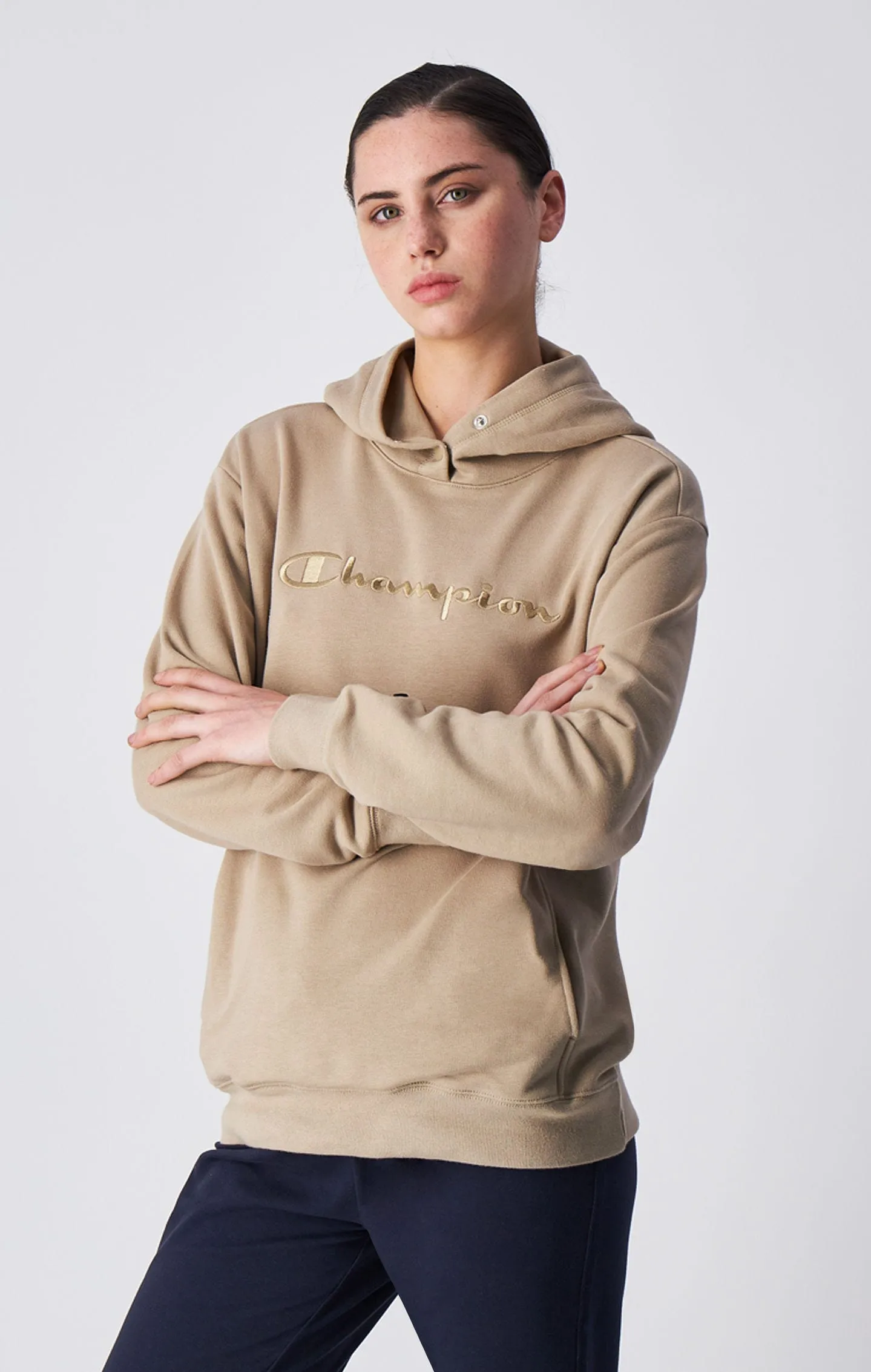 Champion Icons Tonal Logo Relaxed Fit Lightweight Hoodie