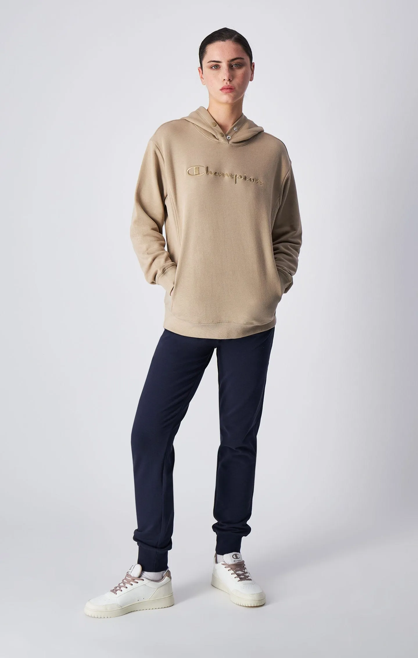 Champion Icons Tonal Logo Relaxed Fit Lightweight Hoodie