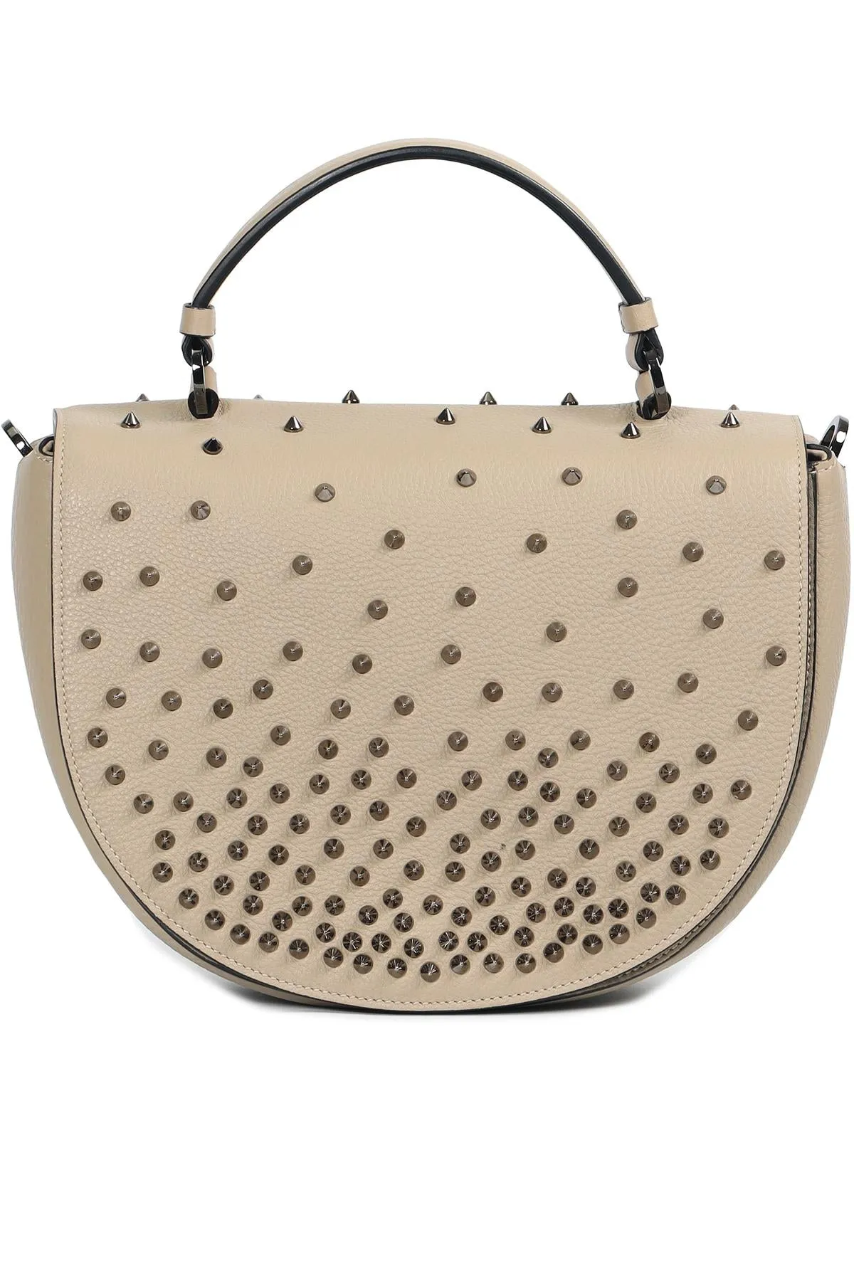 CHRISTIAN LOUBOUTIN PANETTONE SPIKED LEATHER SHOULDER BAG