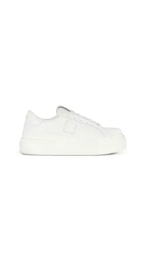 City Platform Sneakers In Leather - White