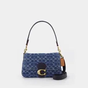 Coach  Washed Denim Signature Soft Tabby Shoulder Bag