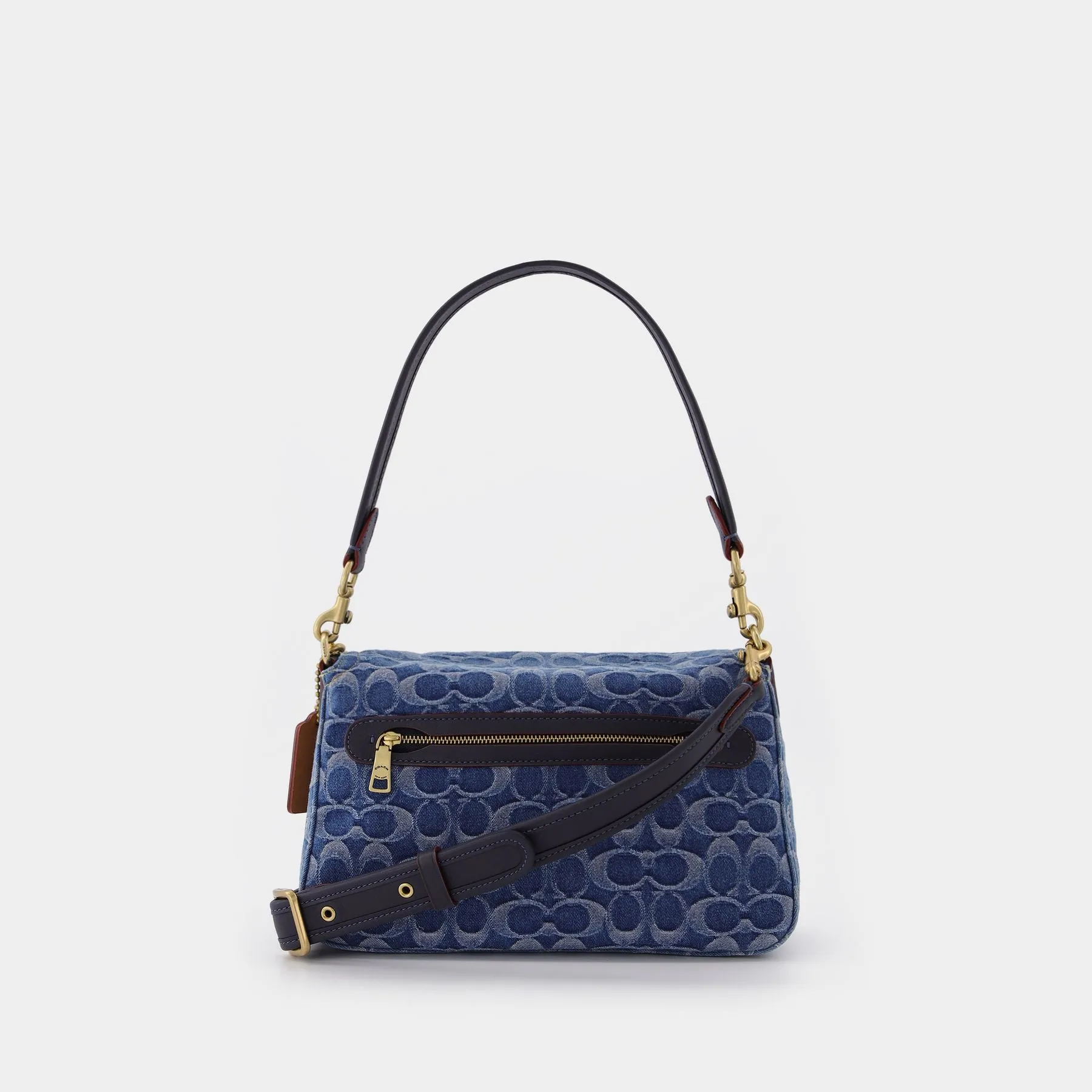 Coach  Washed Denim Signature Soft Tabby Shoulder Bag