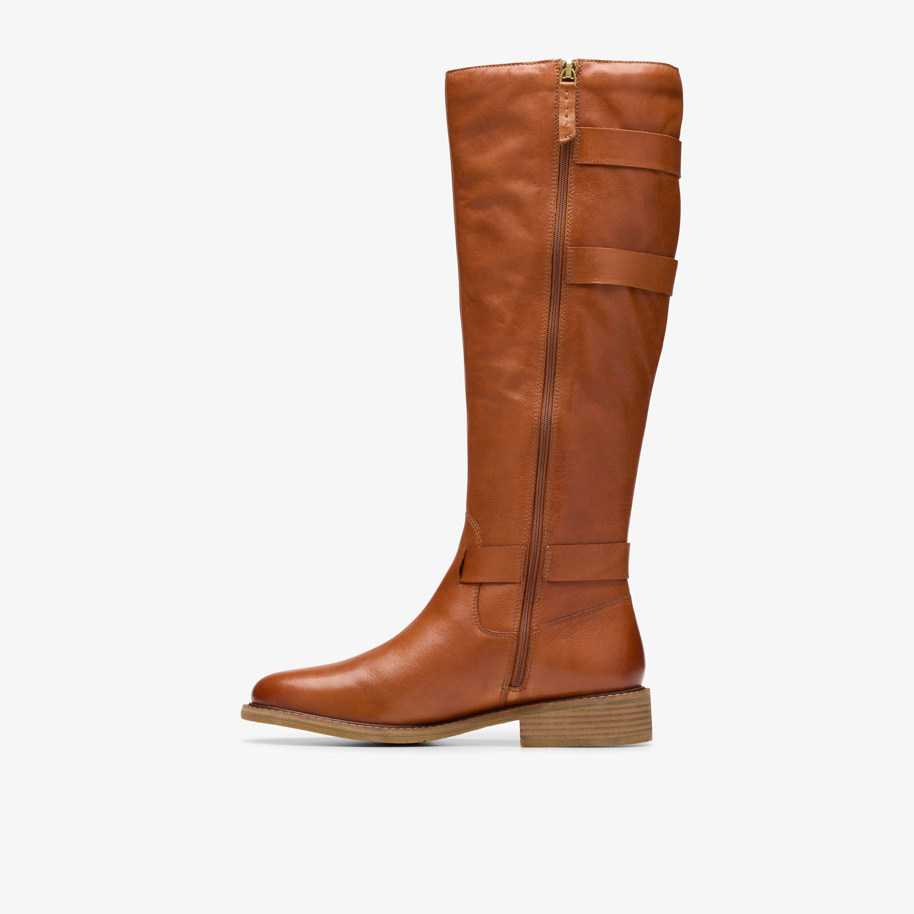 Cologne Up Knee High Boot British Tan Leather