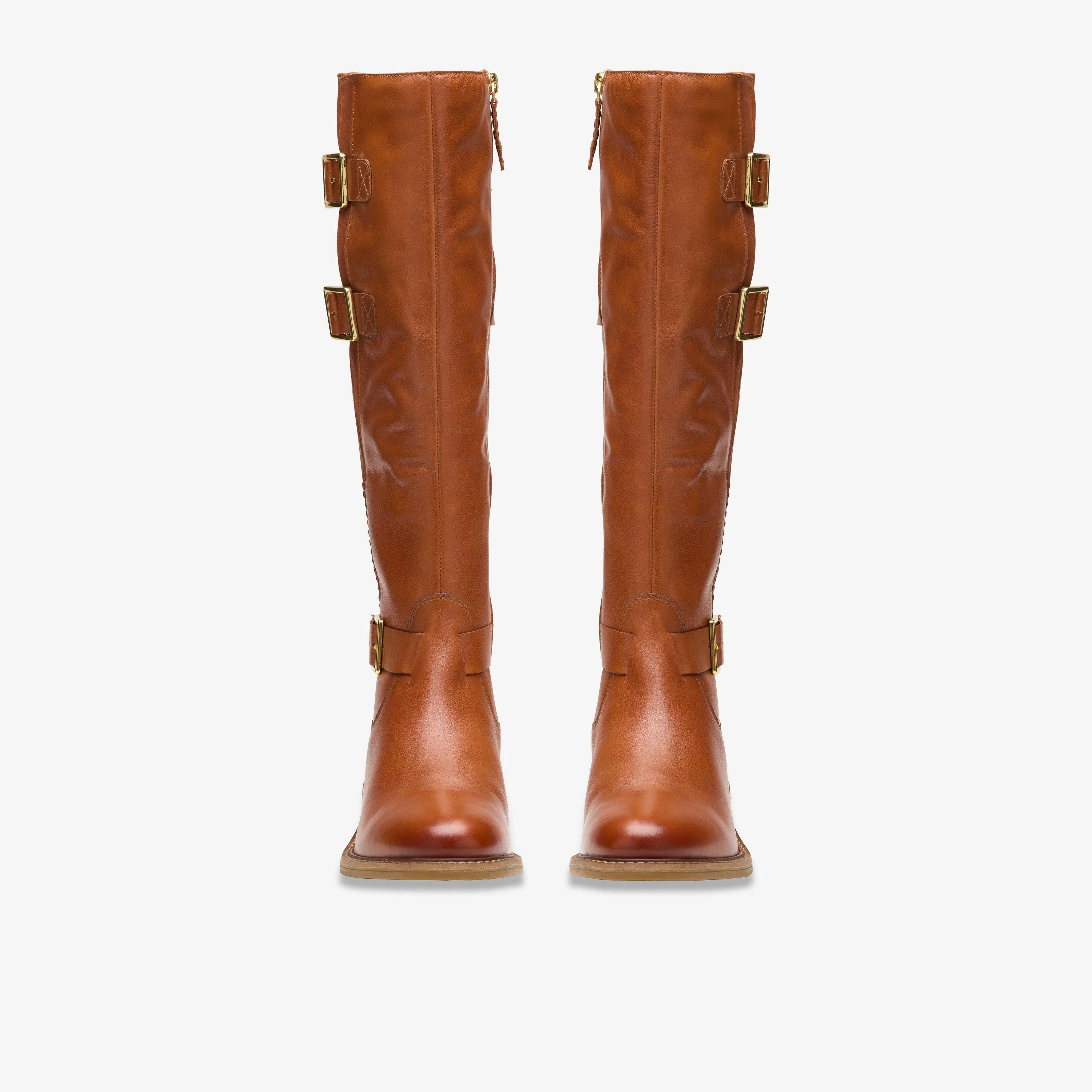 Cologne Up Knee High Boot British Tan Leather