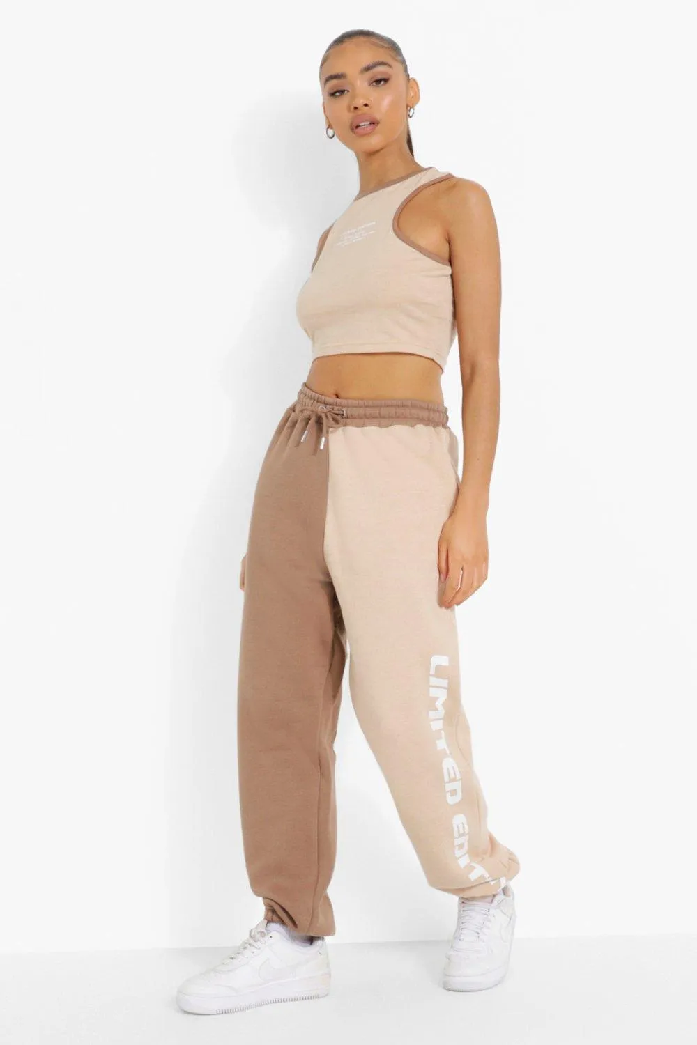 Colour Block Spliced Joggers