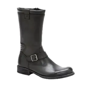 COMMANCHERO 695 LEATHER ZIP BOOT MEN BLACK