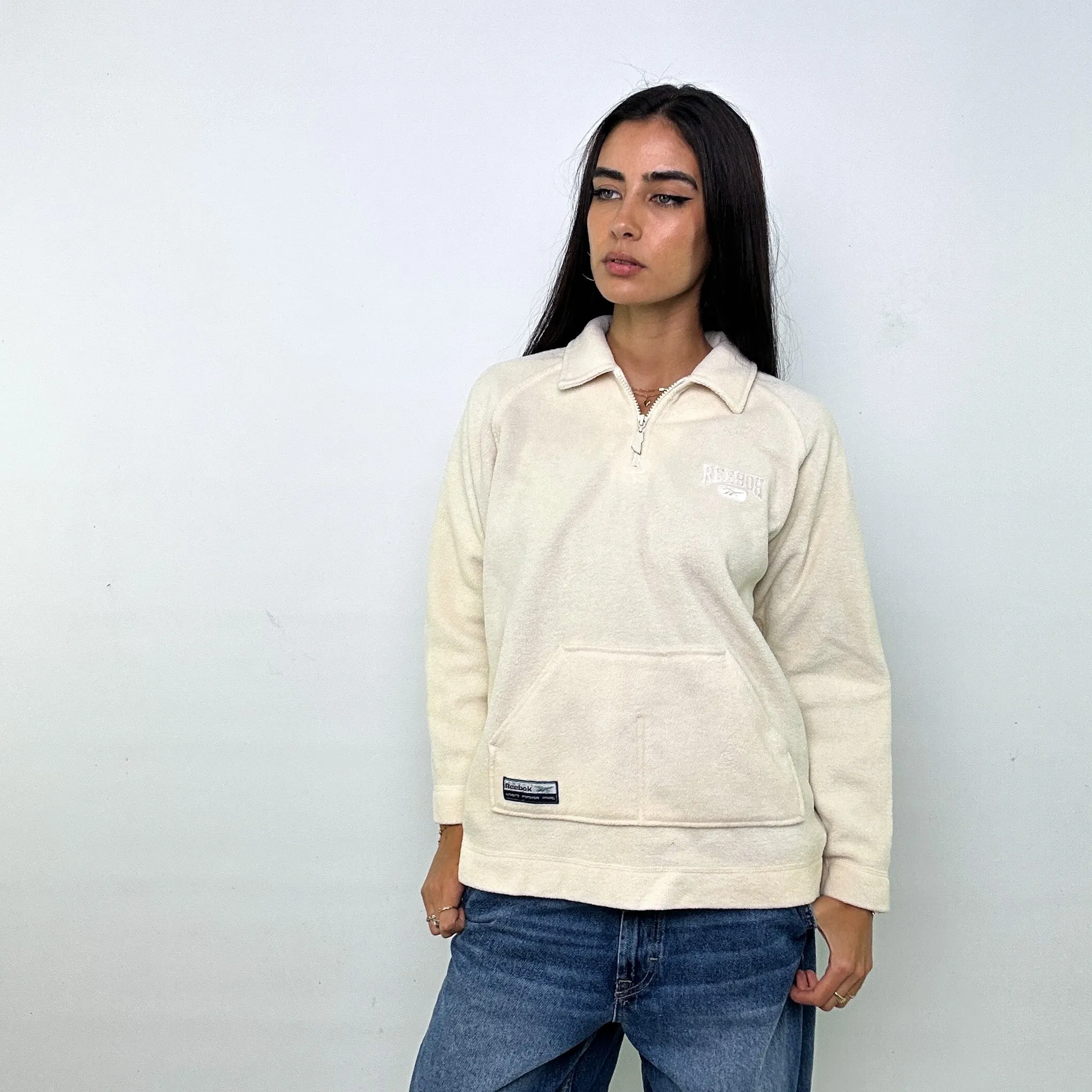 Cream 90s Reebok Sweatshirt (M)