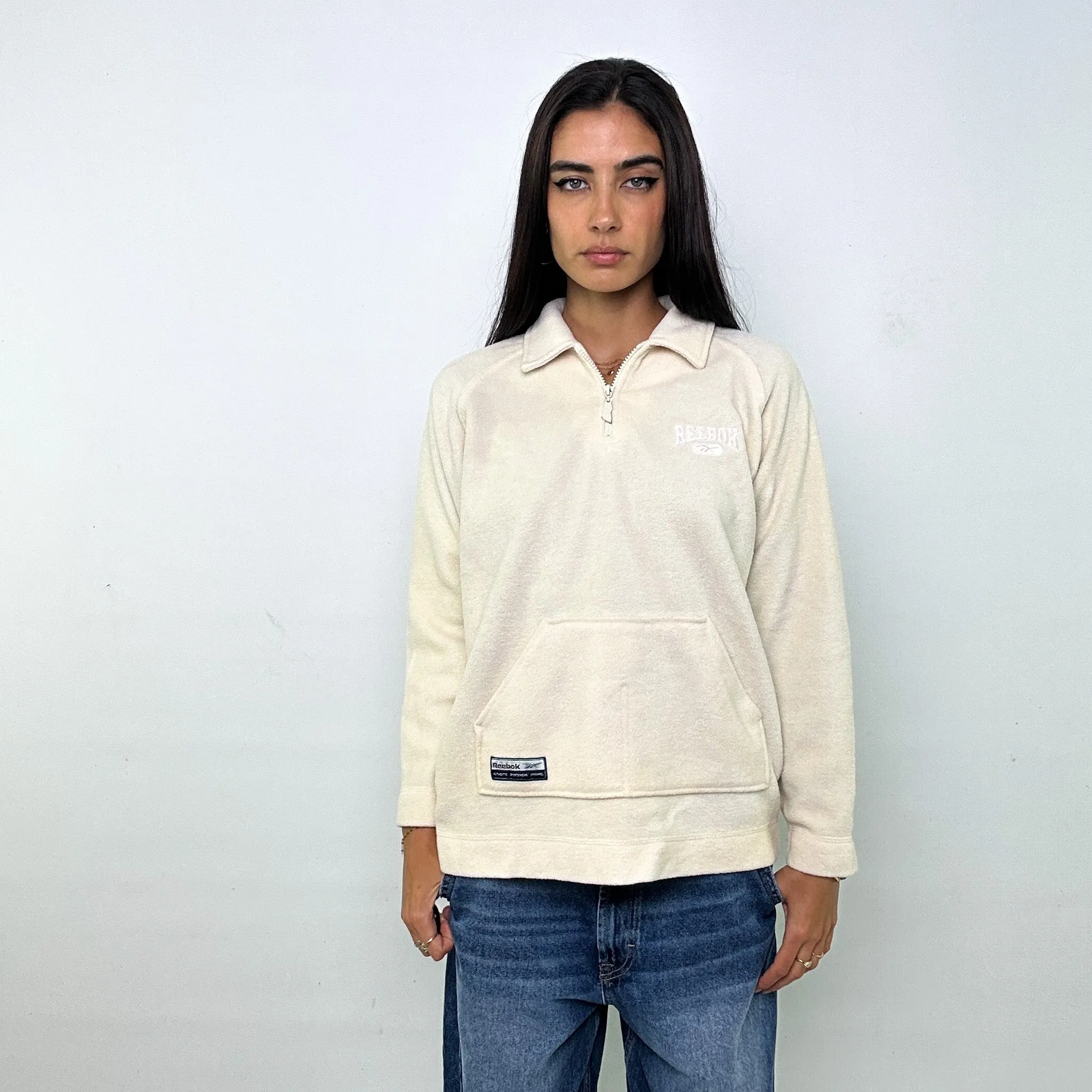 Cream 90s Reebok Sweatshirt (M)