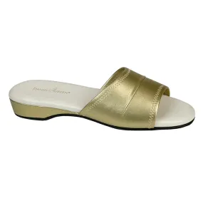 DANIEL GREEN WOMEN'S DORMIE GOLD SLIPPER