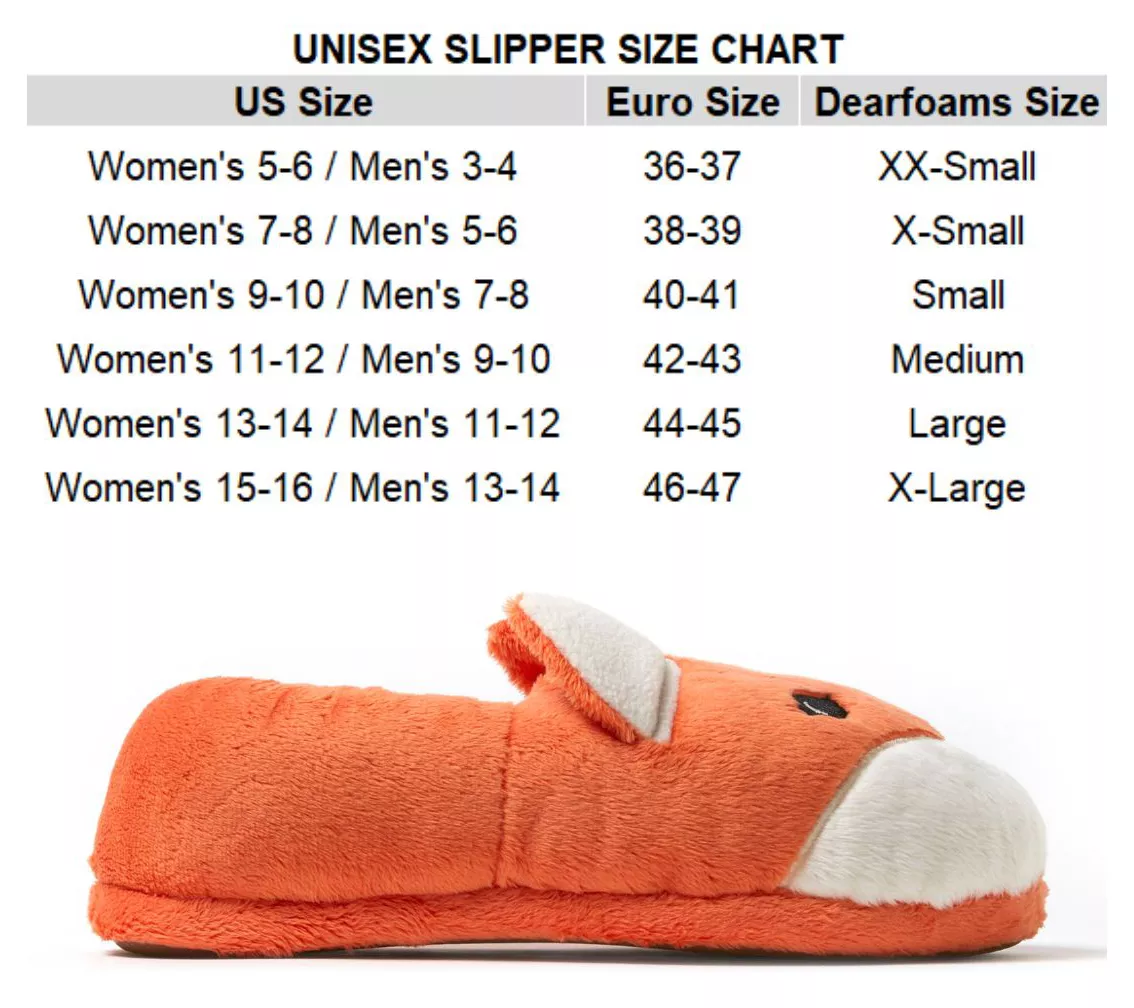 Dearfoams Unisex Adult Matching Animal Slipper