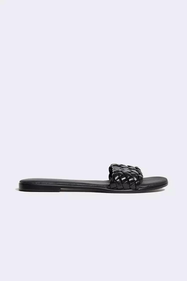 DeFacto Faux Leather Flat Sole Slipper