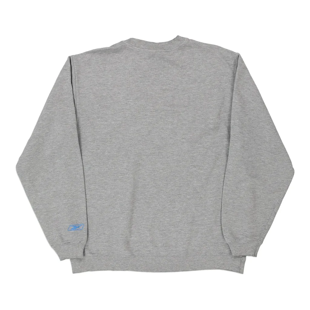 Detroit Lions Reebok NFL Sweatshirt - Medium Grey Cotton Blend