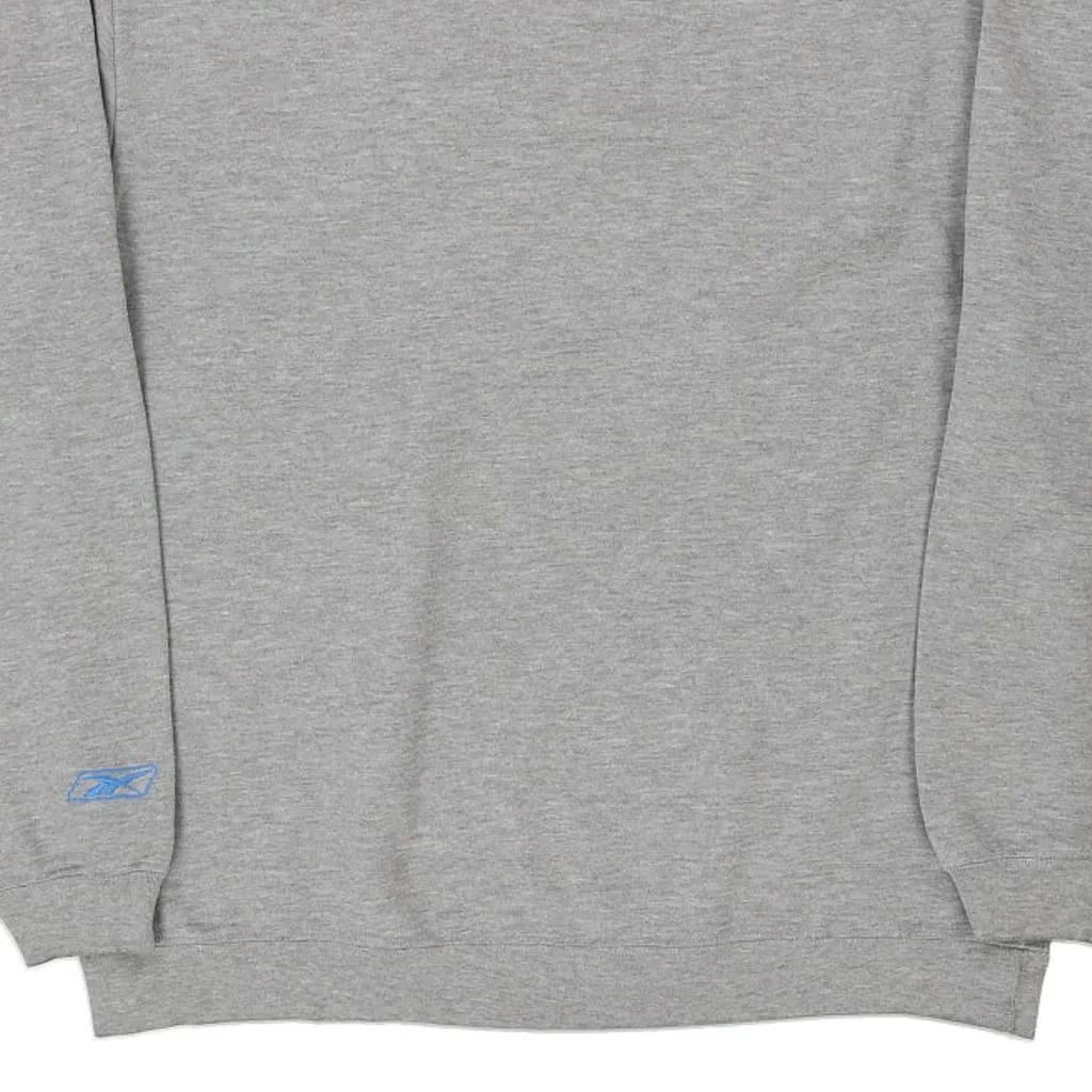 Detroit Lions Reebok NFL Sweatshirt - Medium Grey Cotton Blend