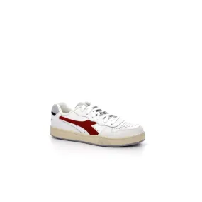 Diadora - Sneakers Mi Bask Low Ico - White/Ferrari Red Italy - Mixte