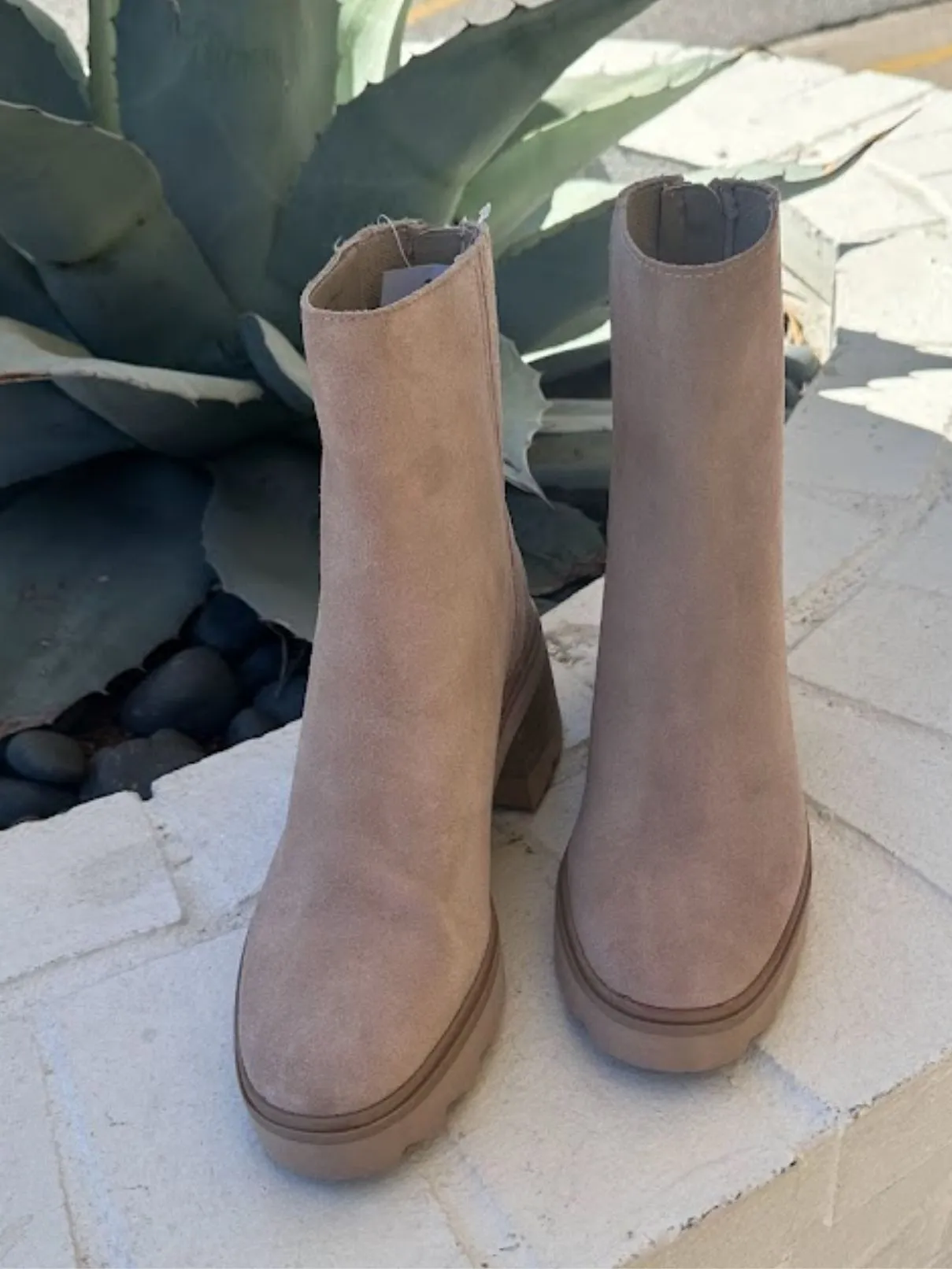 Dolce Vita Martey H2O Boot in Taupe Suede