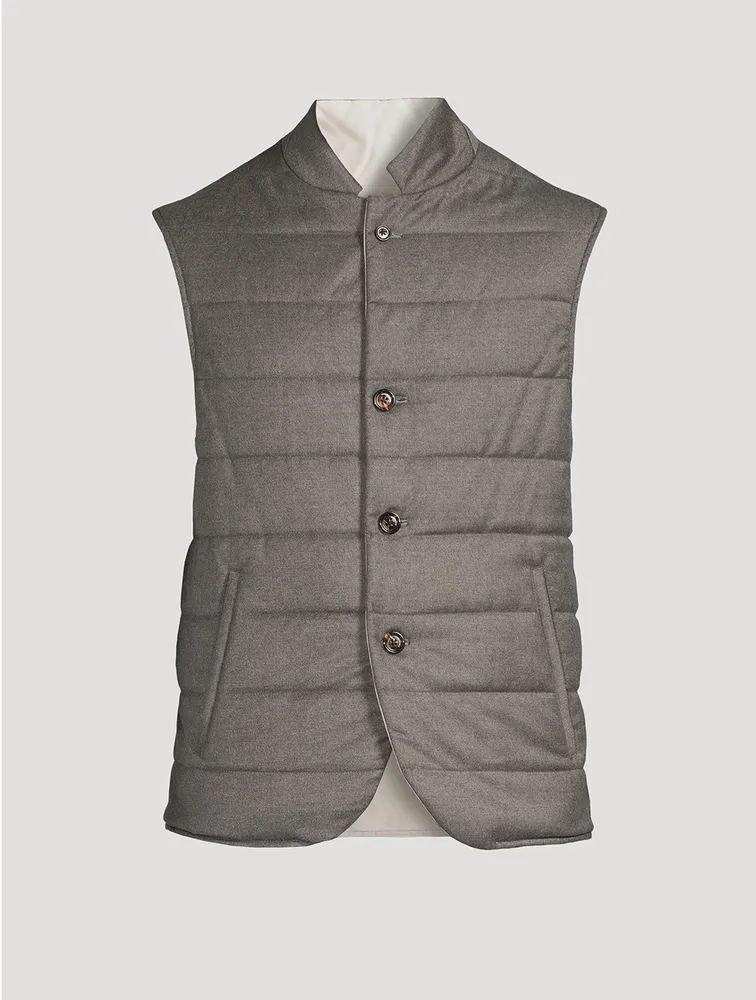 ELEVENTY Wool And Cashmere Reversible Vest