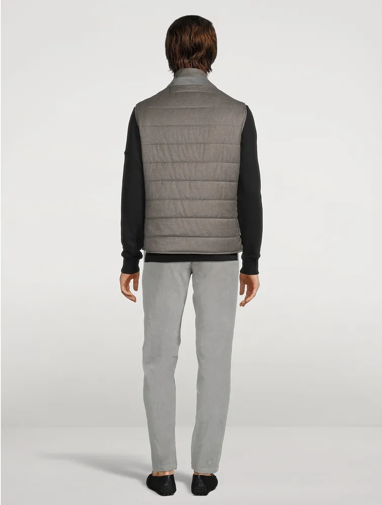 ELEVENTY Wool And Cashmere Reversible Vest