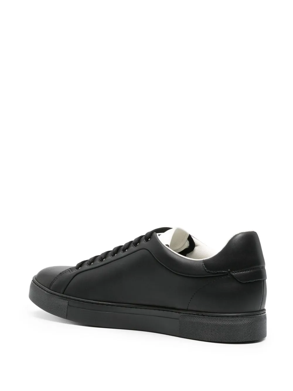 Emporio Armani    Emporio Armani Logo Leather Sneakers