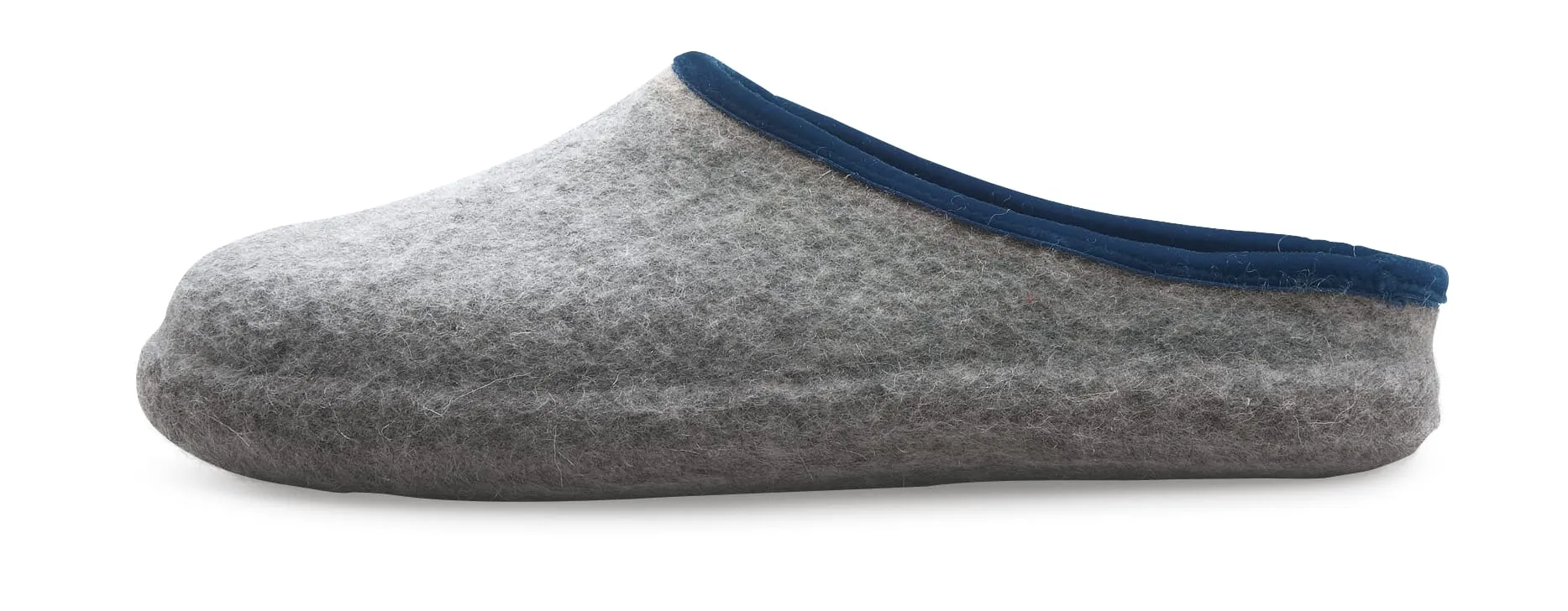 Felt slipper men, Light gray orange | Manufactum