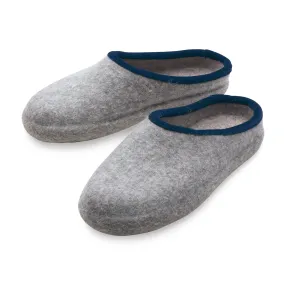 Felt slipper men, Light gray orange | Manufactum